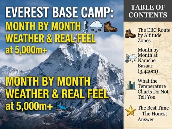 Everest Base Camp best time to trek month by month