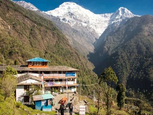 Chomrong Village On The Annapurna Base Camp Trek