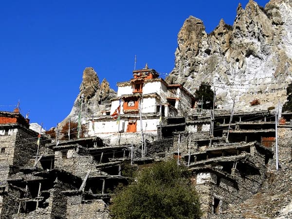Tsarang Monastery ancient paintings