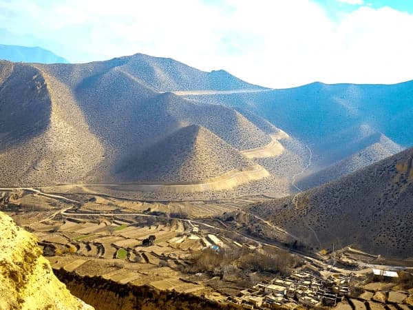 Kali Gandaki valley panoramic view